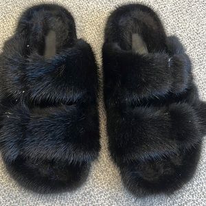 Gorgeous and so in style! Mink sandels!!! Never worn!